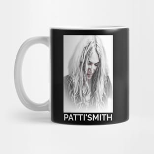 Wall patti smith white Mug